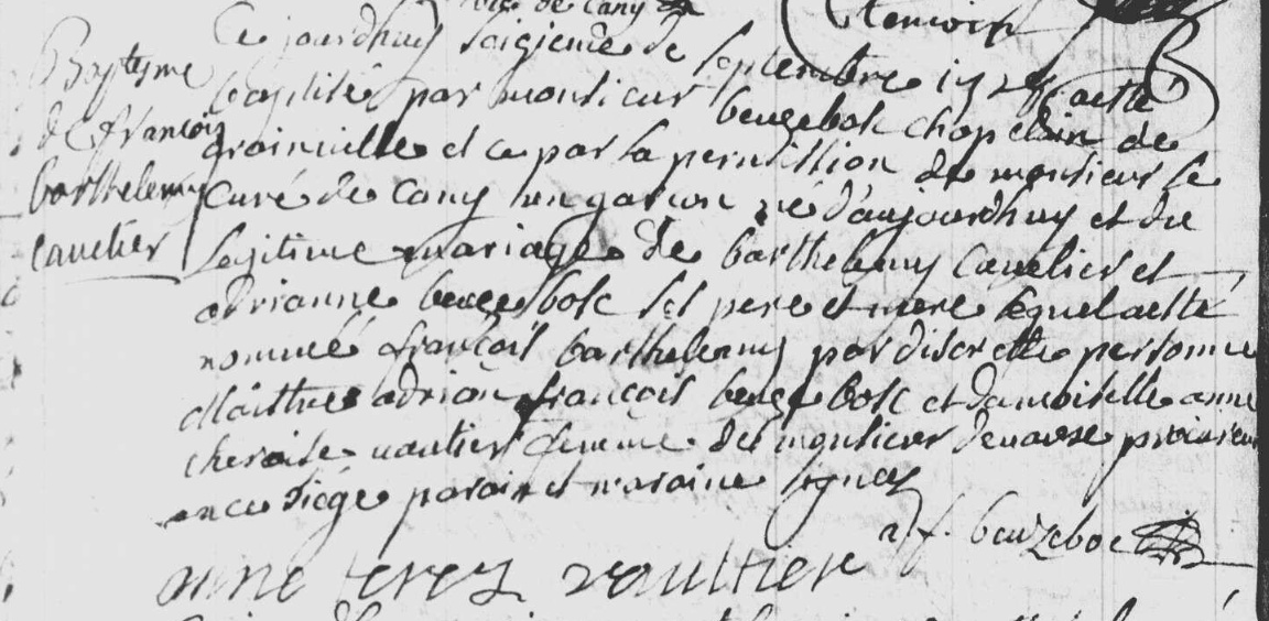 Naissance 1728 a Barville